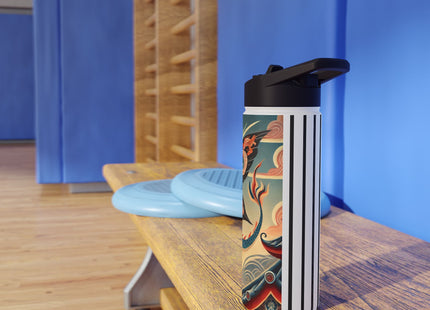 Dragon Fairy of the Temple Stainless Steel Water Bottle, Standard Lid