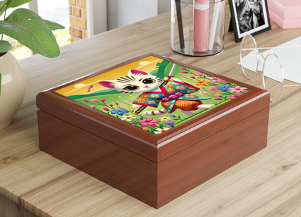 Samurai Kitten Jewelry Box