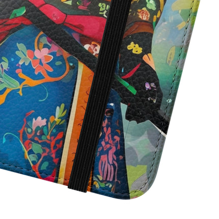 🦉⚔️ Cyberpunk Samurai Owl Flip Case – Neon Wisdom & Warrior Honor