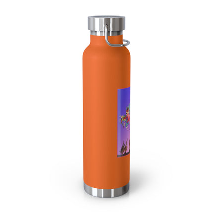 Fairies, Pixies, and Petals in Twilight's Embrace Copper Vacuum Insulated Bottle, 22 oz
