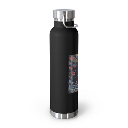 Rank Badge with Mandarin Duck Copper Vacuum Insulated Bottle, 22oz
