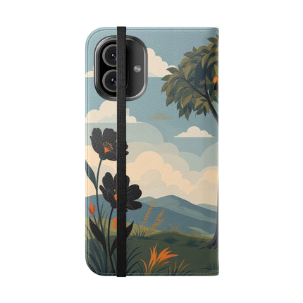 🌳🌺 The Ladies Of The Garden Swing Flip Case – Art Deco Floral Adventure