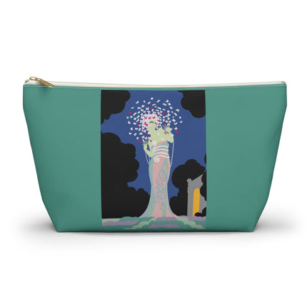 Butterfly Enchantress Cosmetic Bag – Ethereal Art Deco Magic & Pastel Dream
