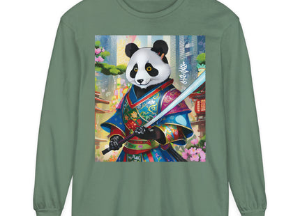 Cyberpunk Samurai Garment-dyed Long Sleeve T-Shirt