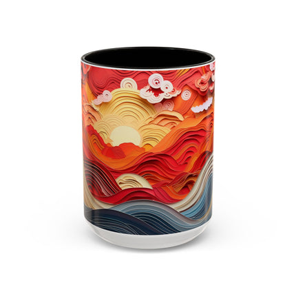 Vibrant Sunrise Sky Colorful Mugs (11oz, 15oz)