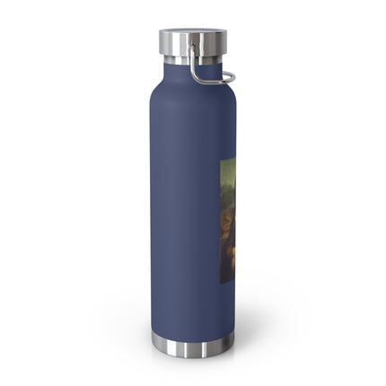 Mona Lisa by Leonardo da Vinci Copper Vacuum Insulated Bottle, 22oz