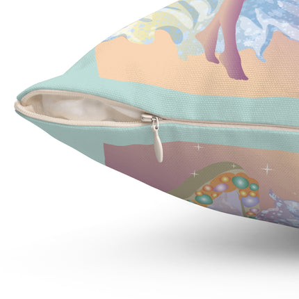 Reflections of Enchantment Spun Polyester Square Pillow