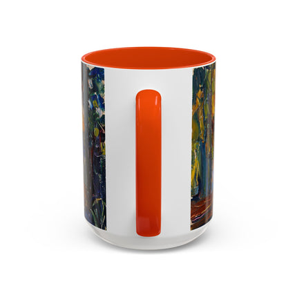 In the Park of St. Cloud by Wassily Kandinsky Colorful Mugs (11oz, 15oz)