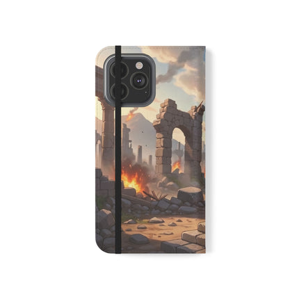 🐆🔭 The Snow Leopard Lookout Flip Case – Adventure, Curiosity & Fearless Style