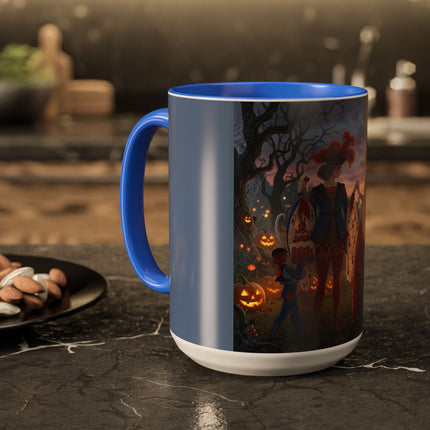 ♥️🎃 The Queen Of Hearts Halloween Masquerade Colorful Mug – Royal Halloween Fantasy