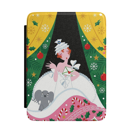 💌🎄 The Christmas Letter Of Holly House Kindle Case – Whimsical Art Deco Holiday Charm