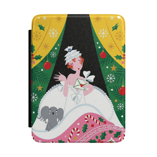 💌🎄 The Christmas Letter Of Holly House Kindle Case – Whimsical Art Deco Holiday Charm