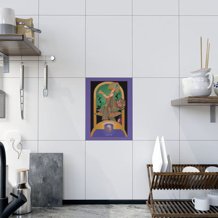 October & Opal, Tourmaline Ceramic Tile — Gem Series by Sofia Chiostri