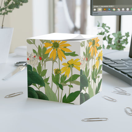Clerodendrum & Rudbeckia by Tanigami Kônan Note Cube