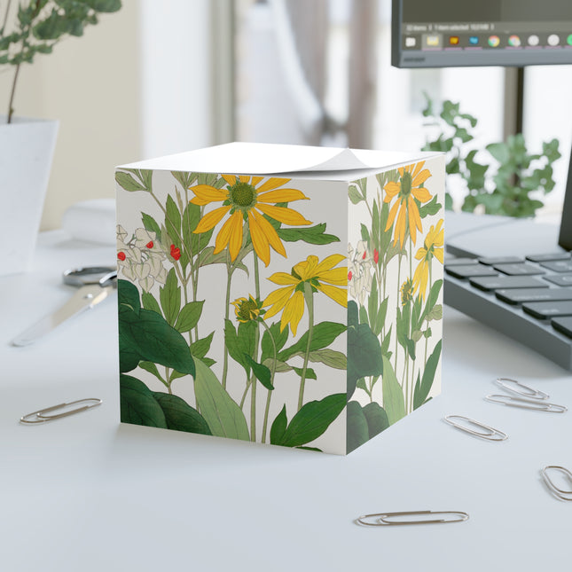 Clerodendrum & Rudbeckia by Tanigami Kônan Note Cube