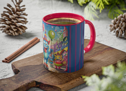 Monster Parade Madness Colorful Mugs, 11oz