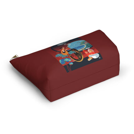 Golden Day Serenade Cosmetic Bag – Elegant Harmony & Sunlit Grace