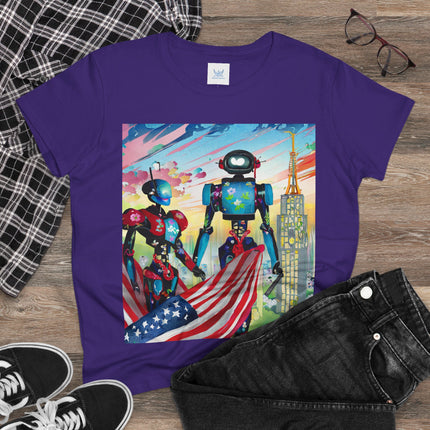 High Fashion Cyberpunk CIA Robots Cotton Tee