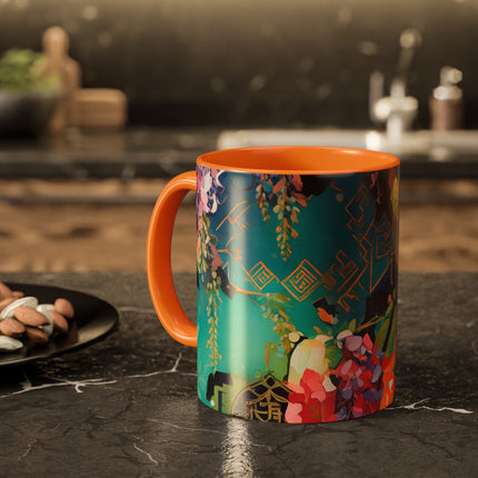 Golden Wisteria Symphony Colorful Mugs (11oz, 15oz)