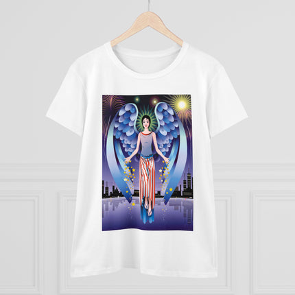Celestial Symphony Women's Midweight Cotton Tee