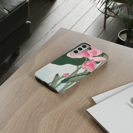 Blooming Lotus Flowers by Ohara Koson Phone Cases
