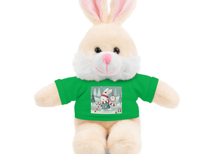 Candy Cane Timekeeper Bunny Stuffed Animals with Tee