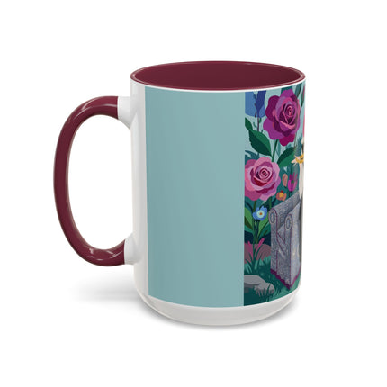 The Lady Of The Garden Tea Colorful Mugs – Art Deco Floral Elegance