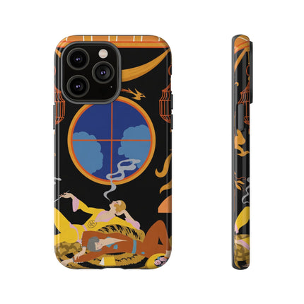 Art Deco Lounge Phone Case – Opulent Smoke & Timeless Glamour