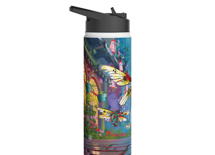 Neon Swarm Stainless Steel Water Bottle