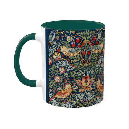 Strawberry Thief by William Morris Colorful Mugs, 11oz