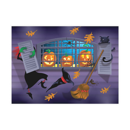 Whimsical Halloween Mischief Postcards (envelopes included) - Bundles of 10, 30, 50 Pieces