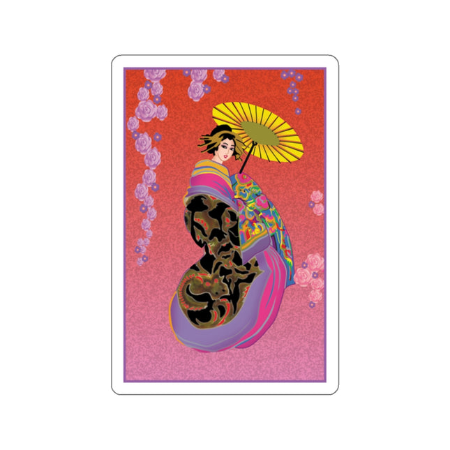 Enchanting Geisha Kiss-Cut Stickers (4 Sizes)
