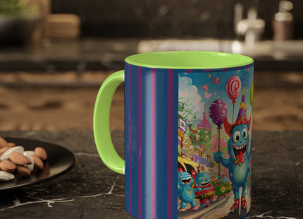 Monster Parade Madness Colorful Mugs, 11oz