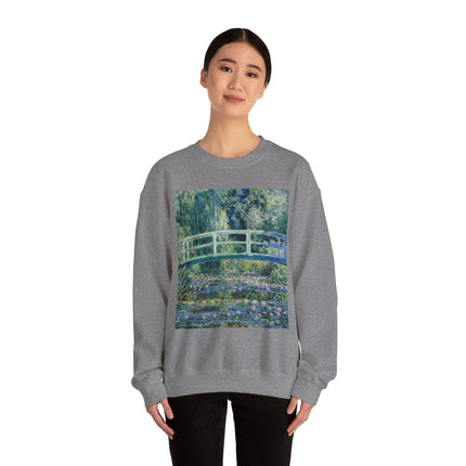Water Lilies and Japanese Bridge by Claude Monet Heavy Blend™ Crewneck Sweatshirt