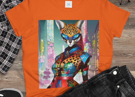 Cyber Cat Glamour Cotton Tee