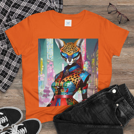 Cyber Cat Glamour Cotton Tee