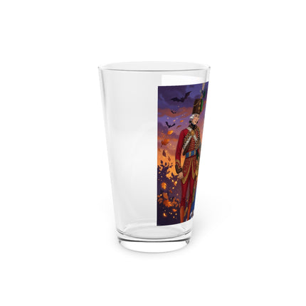 🎃💙 The Pumpkin Lantern Courtship Glass, 16oz – Romantic Halloween Elegance