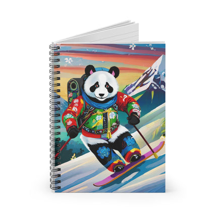 Cyberpunk Panda Spiral Notebook - Ruled Line