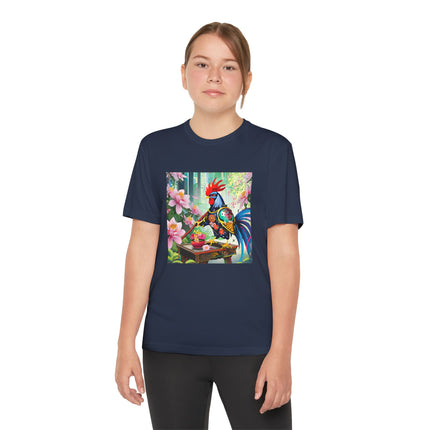 Cyberpunk Rooster Youth Competitor Tee