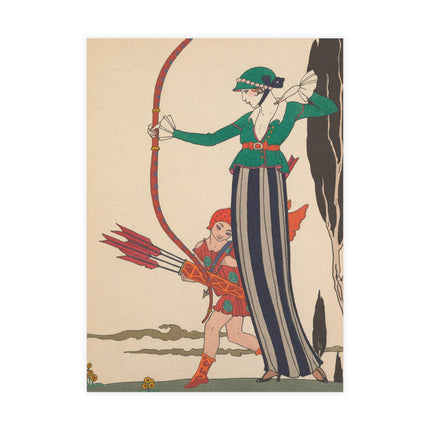 L'Arc Rouge by George Barbier Postcard Bundles (envelopes included)