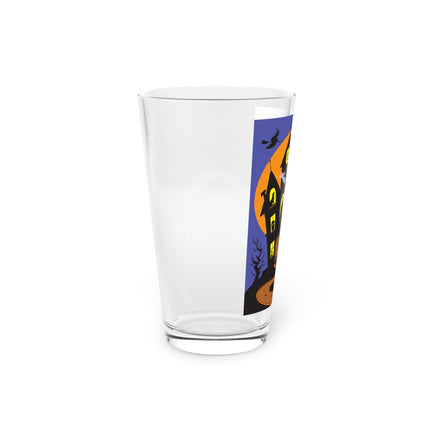 Halloween Night at the Haunted House Glass, 16oz
