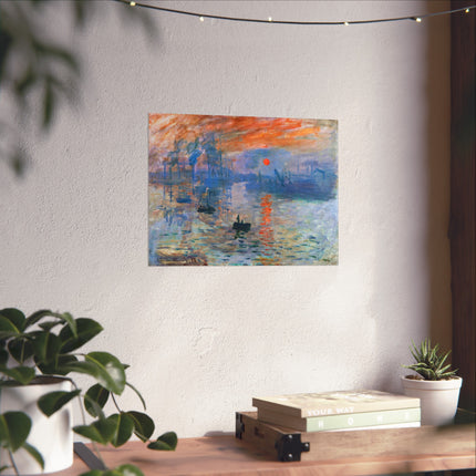 Sunrise by Claude Monet Matte Horizontal Posters