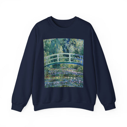 Water Lilies and Japanese Bridge by Claude Monet Heavy Blend™ Crewneck Sweatshirt