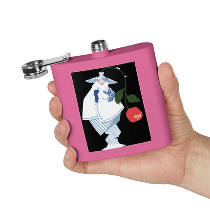 Blue & White Porcelain Geisha Flask – Quiet Elegance & Timeless Grace