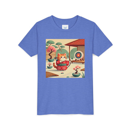 Archer Kitten in the Zen Garden Youth Short Sleeve Tee