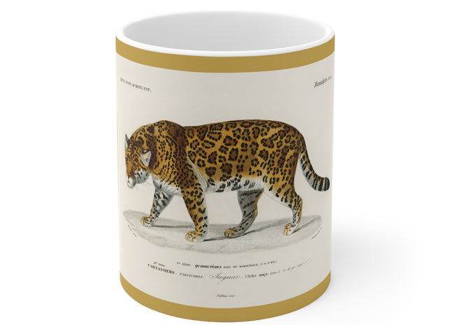 Jaguar by Charles Dessalines D' Orbigny Ceramic Mug 11oz