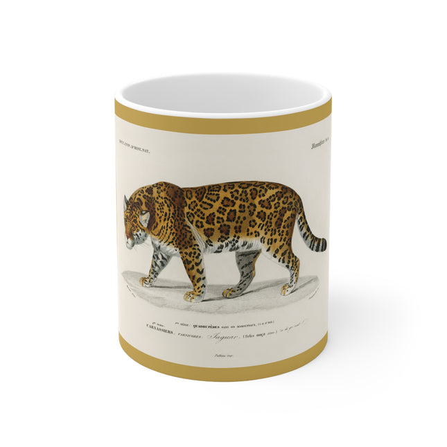 Jaguar by Charles Dessalines D' Orbigny Ceramic Mug 11oz