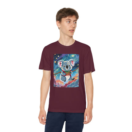 Cute Koala Youth Competitor Tee – Dreamy Skies & Whimsical Wonder