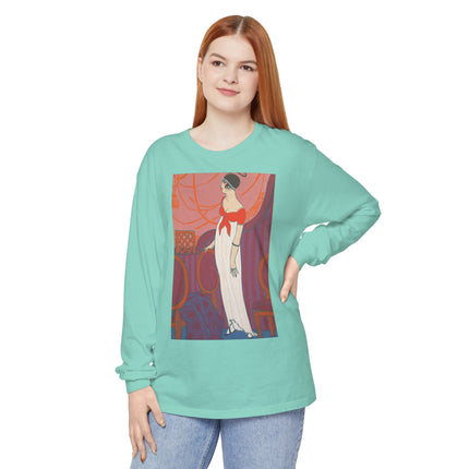 L’Entracte by Georges Lepape Garment-dyed Long Sleeve T-Shirt