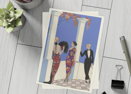 Le goût des châles by George Barbier Postcards (envelopes included) - Bundles of 10, 30, 50 Pieces